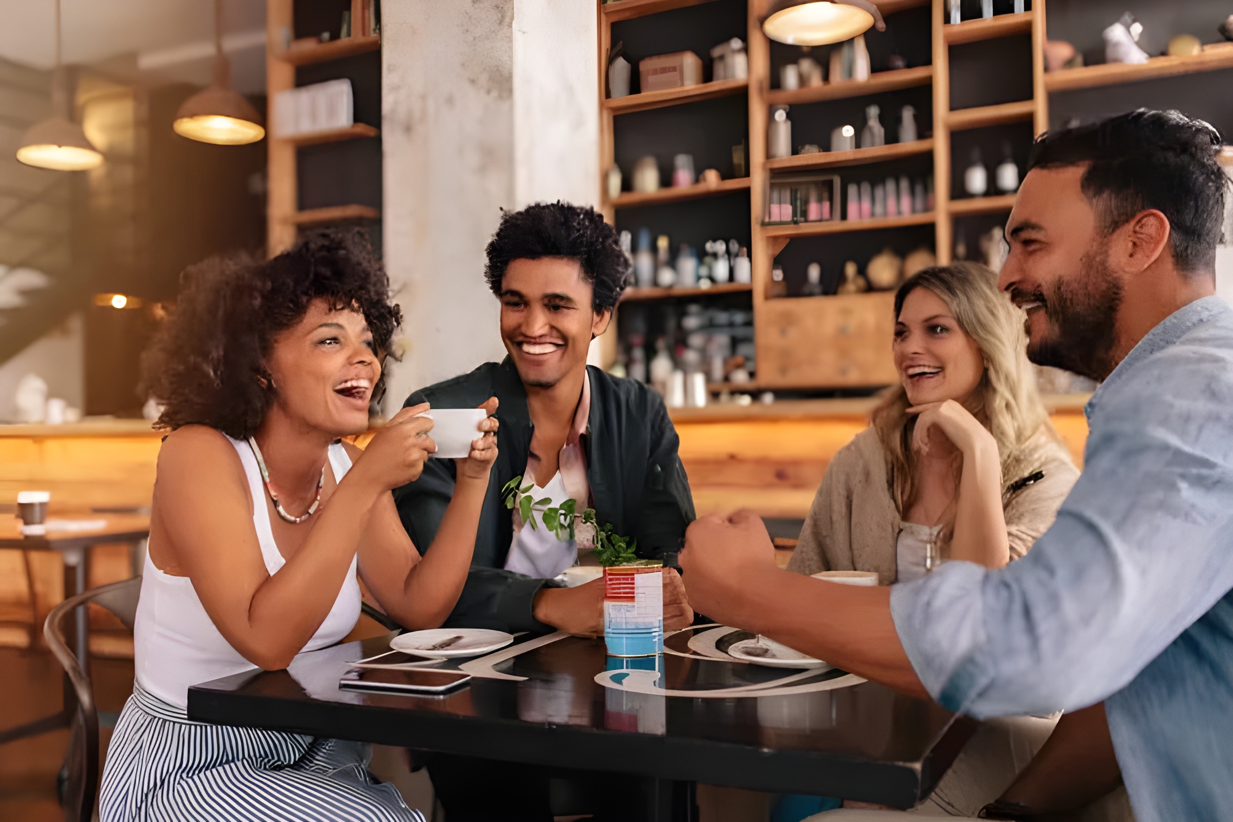 Late night conversations at Café Lamhey